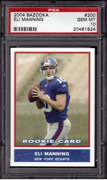 Eli manning shop jersey card